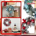 thumbnail image 4 of KUNPENG Christmas Wreath for Decorating 15.7" Xmas Wreath for Front Door Outdoor Indoor Holiday Home Styling, 4 of 8