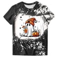 thumbnail image 5 of Akiihool Ladies Graphic Tees Halloween Shirts for Women Boo T Shirt Cute Ghost Graphic Tees Halloween Spooky Season Short Sleeve Tee Tops Black,XXXL, 5 of 5