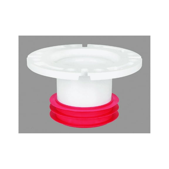 Sioux Chief Push-Tite Closet Flange Adjustable - 4 In. PVC/SS Ring