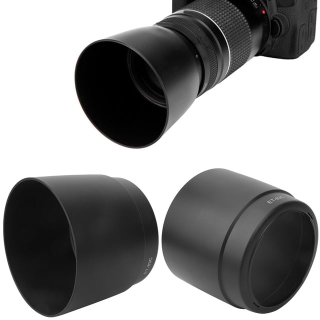Parasol de objetivo ANGGREK ET-83C Plástico Negro para EF 100-400 mm