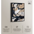 thumbnail image 2 of Flowing Abstract Shapes Wall Art Canvas Wall Art by Art Remedy, Black Floater Frame, 37" x 55", 2 of 6