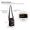 thumbnail image 6 of HELLHERO Butterfly Tie Dye Shoulder Bags for Men, Women Polyester Crossbody Sling Bag with with Zipper Closed, 6 of 7