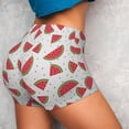 thumbnail image 3 of Picia Hand Drawn Watermelon Printed Workout Shorts for Women Seamless Scrunch Butt Lifting High Waisted Yoga Gym Booty Running Moisture-wicking Short Pants-Small, 3 of 9