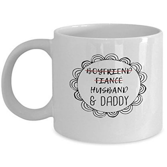 New Dads 11 oz Coffee Mug - Pregnancy Reveal Gifts White Ceramic