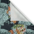 thumbnail image 4 of Ambesonne Paisley Valance Pack of 2, Oriental Style Motifs, 54"X12", Blue and Orange, 4 of 5