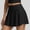 Black, variant on Womens Pleated Tennis Skirt High Waisted Tummy Control Athletic Skort With Inner Shorts Pockets Breathable Sports Skort For Workout Pickleball L