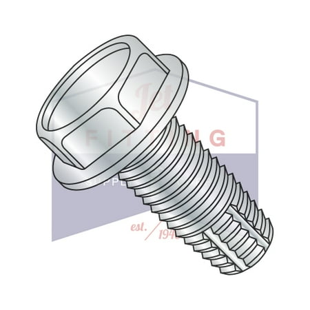 

6-32 x 3/4 Type F Thread Cutting Screws | Unslotted | Hex Washers Head | Steel | Zinc (Quantity: 10000)