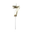 thumbnail image 1 of Bougies d'Anniversaire Allongées Grande Bougie Chiffre Multicolore Design 3D Décoration de Dessus de Gâteau pour Toute Célébration, 1 of 9