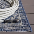 thumbnail image 4 of SAFAVIEH Courtyard Lillie Geometric Indoor/Outdoor Area Rug, Navy/Grey, 8' x 11', 4 of 11