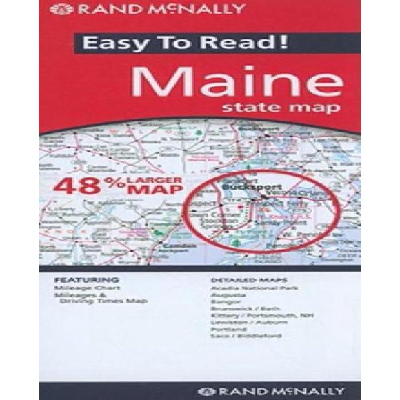 Rand McNally Maine State Map