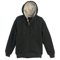 Men's Premium Athletic Soft Sherpa Lined Fleece Zip Up Hoodie Sweater ...