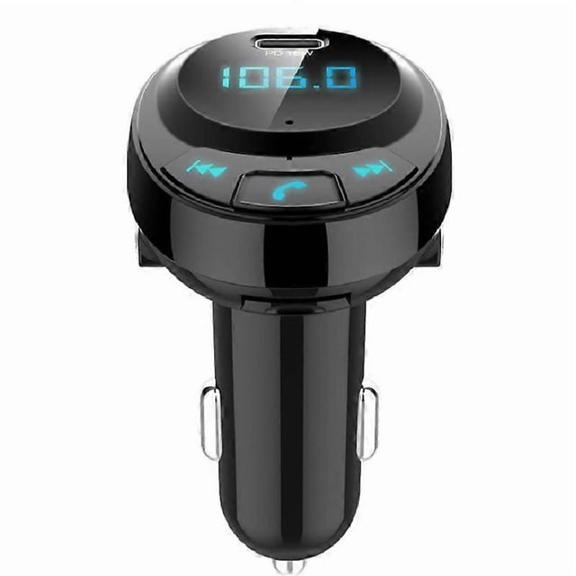 compatible Car MP3 Car Bluetooth MP3 Charger Digital Display Dual USB Port Car Mobile Phone Charger PD Car MP3_Perfect Gift