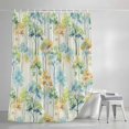 thumbnail image 4 of Watercolor Forest Colorful Small Stall Shower Curtain, Waterproof Shower Curtains for Bathroom, Abstract Art Modern Trees Washable Fabric Bath Curtain for Bathtub Decoration with Hooks 36x78 Inches, 4 of 9