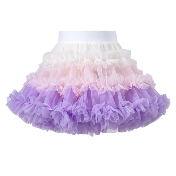 XXWXYD Girls Mesh Tulle Pettiskirt | Princess Puffy Ballet Tutu Skirt | Rainbow Birthday Part𝗒 Bubble Ballerina Shorts
