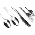thumbnail image 6 of J&V TEXTILES 40-Piece Silverware Set with Steak Knives for 8, Stainless Steel Flatware Cutlery Set For Home Kitchen Restaurant Hotel, Kitchen Utensils Set, Mirror Polished, Dishwasher Safe Style 4, 6 of 6