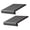 Dark Grey, variant on Set Of 2 Piece Thick L Corner Seat Pad Soft Support Seating Mat For Stair And Wall Travel Foldable Design