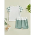 thumbnail image 4 of Bslissey Toddler Baby Boys 2Pcs Summer Outfits Patchwork Short Sleeve T-Shirt with Elastic Waist Shorts 6M 12M 18M 24M 3T Infant Casual Short Pants Sets, 4 of 9