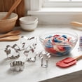 thumbnail image 5 of Cook with Color 7-Piece Stainless Steel Cookie Cutter Set, Fun Decorative Shapes for Baking and Decorating, Bow, 5 of 5