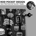 thumbnail image 5 of Kitchen Food Cooking Chef Kitchen Curtains and Valances Set - 3 Piece Kitchen Curtains Sets with Valance for Windows Rod Pocket Machine Washable Kitchen Decor Decorations (54"x18"+2x27.5"x24"), 5 of 6