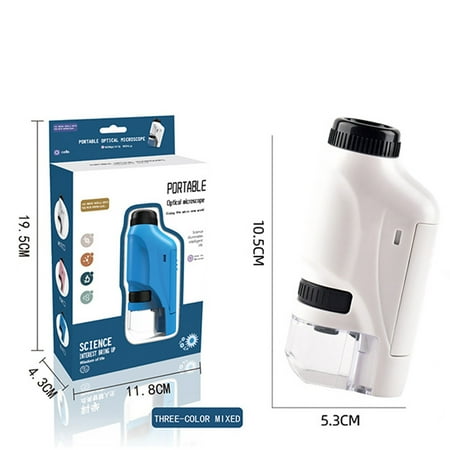 

Portable Microscope for Children Pocket Microscope 60-120x Monocular with LED