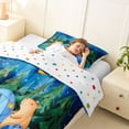 thumbnail image 3 of Erosebridal Cartoon Capybara Camping Twin Comforter Sets 3-Piece For Kids,Kawaii Animal Adventure Theme Bedding Set For Boys Girls,Lightweight Room Decor, 3 of 7