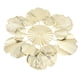 thumbnail image 4 of Nordic Luxury Wall Decoration Apricot Leaf Flower Mirror Wall Pendant Iron Art Porch Decoration B 43.3x43.5x3cm/17.0x17.1x1.2in, 4 of 5