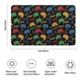 thumbnail image 3 of Multicolor Controllers Games Text Black Pattern Bathroom Rugs Mat,Non Slip Microfiber Bathroom Rug,Rubber Backing,Soft Bathroom Mats for Bathroom Floor,Tub and Shower,20x32in(50x80cm), 3 of 5