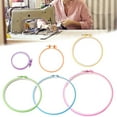 thumbnail image 2 of 10 Pcs Round Embroidery Frame Adjustable Embroidery Hoop Crosses Stitching Hoop, 2 of 12