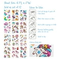 thumbnail image 2 of Wrapables Waterproof Glitter Temporary Tattoos, Birthday Party Favors and Supplies, Goodie Bag Fillers, 12 Sheets Unicorns, 2 of 5