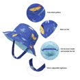 thumbnail image 3 of Baby Sun Hat Print Pattern Reversible Kids Boy Girls Hat UPF 50+ Sun Protection Beach Bucket Hat Wide Brim, 3 of 7