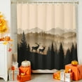 thumbnail image 4 of Shower Curtain 54"W x 78"L Autumn Forest Deer Fabric Shower Curtains Set with Hooks Water Repellent Bathroom Curtains Machine Washable Bathroom Accessories, 4 of 6