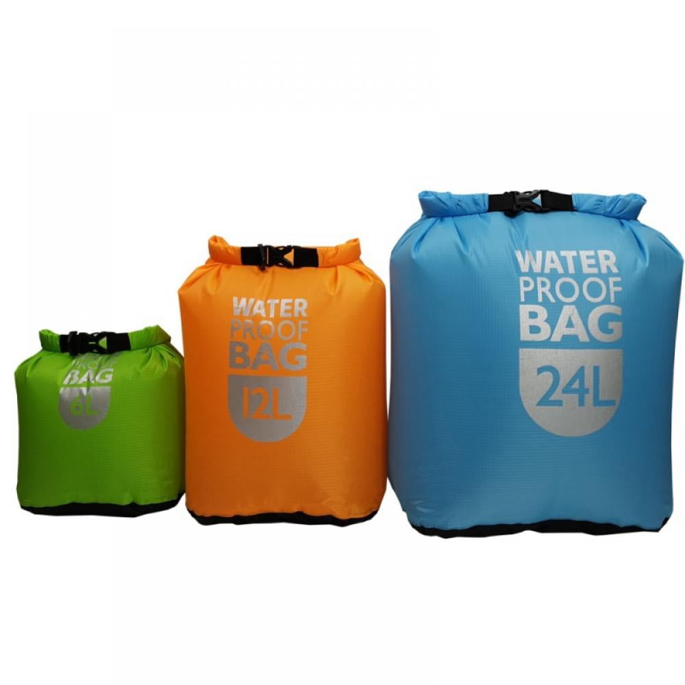 Waterproof Dry Bag - Fully Submersible 3pk Ultra Lightweight Airtight ...