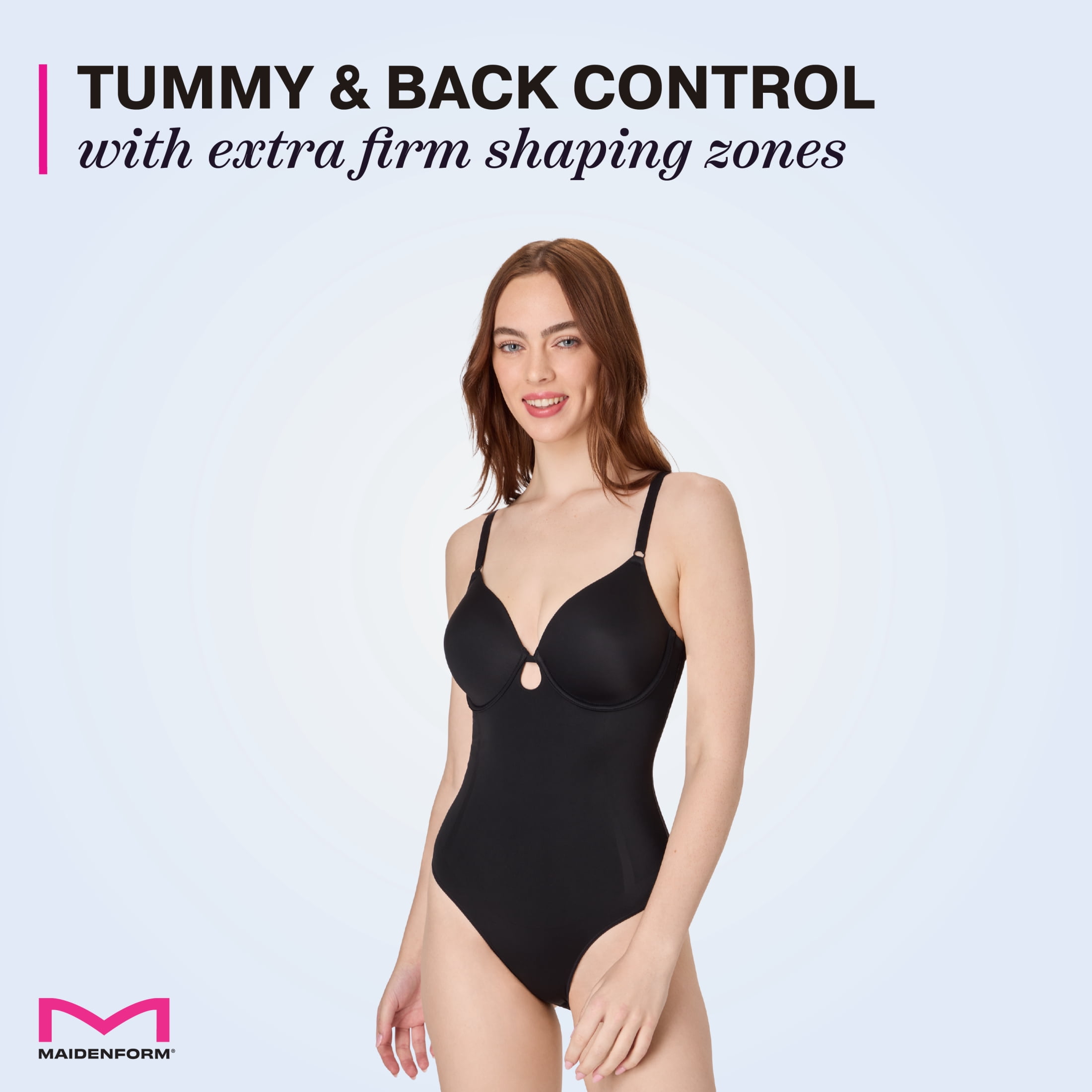 Maidenform Women's Shapewear All-In-One Extra Firm Cupped Bodysuit, Sizes up to 3XL