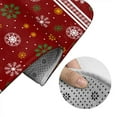 thumbnail image 5 of Honeii Merry Christmas Pattern Bathroom Anti-Skid Pad Bathroom Mat Vintage Seamless Pattern Not-Slip Toilet Rug Set, 5 of 6