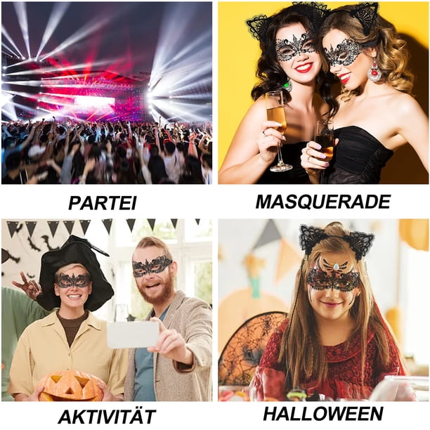 Disfraz Mujer Sexy Gato Máscara Y Diadema Orejas Gato Mujer - Accesorio Catwoman, Para Fiestas, Halloween, Cosplay Accesorio Halloween Cosplay Disfraz Mujer Sexy Gato Máscara Y Diadema Orejas Gato Mujer - Accesorio Catwoman, Para Fiestas, Halloween, Cosplay Accesorio Halloween Cosplay