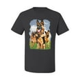 thumbnail image 2 of Wild Bobby, German Shepherd Dog Animal Pet Lover, Dog Lover, Men's Graphic Tees, Charcoal, X-Large, 2 of 3