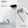 thumbnail image 6 of (4 in 1  for iPhone 14 Case Compatible with MagSafe (6.1 inch, 2022), with 2 Pack Screen Protector + Camera Cover, Liquid Silicone Phone Case (White), 6 of 14