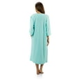 thumbnail image 3 of Casual Nights Women's Zipper Front Jacquard Fleece Long Robe Duster, 3 of 3