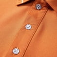 thumbnail image 5 of YODETEY Men's & Big Men's Everyday Pique Polos, Moisture Casual Collared Shirt,Orange,Size S-3XL, 5 of 8