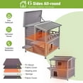 thumbnail image 3 of Aivituvin 2 Story Heated Cat House for Outside Outdoor Cat House Insulated Weatherproof Feral Cat Shelter with Heated Pad, Insulated All-Round Thermal Liner, Chewproof Cable for 1-4 Cats in Winter, 3 of 10