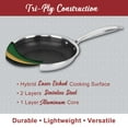 thumbnail image 5 of Brentwood 11-In. 3-Ply Hybrid Non-Stick Stainless Steel Induction-Compatible Deep Sauté Pan with Glass Lid, B-DSH28L, 5 of 7