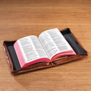 Floral Initial Brown Bible Case