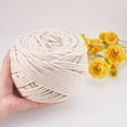 thumbnail image 3 of 100m 4mm Macrame Cord, Macrame Wall Hangings Plant Hanger, Soft 4 Ply Macrame, 3 of 5