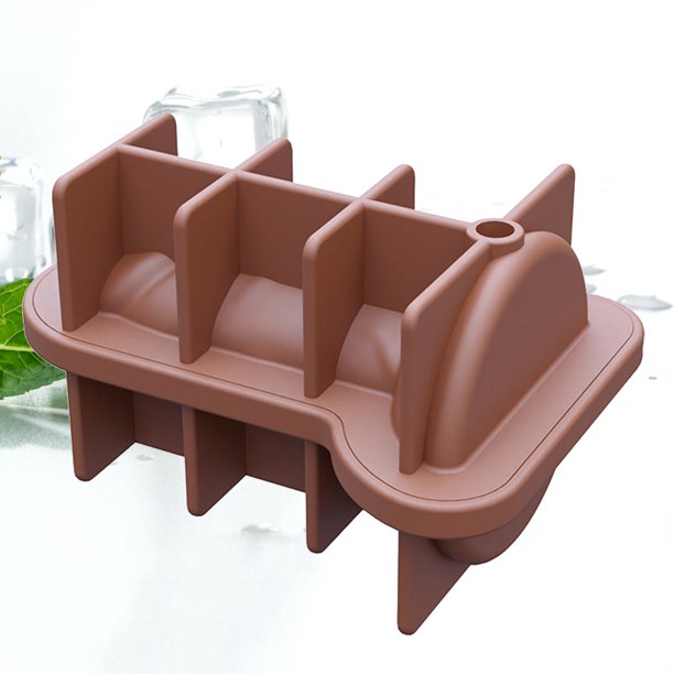 Molde De Hielo Spoof DIY Molde de hielo Utensilios de cocina Máquina de hielo de silicona para café té (café)