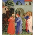thumbnail image 3 of Fra Angelico 20x23 Black Modern Framed Museum Art Print Titled - The Apostle Saint James the Greater Freeing the Magician Hermogenes (circa 1426), 3 of 5
