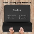 thumbnail image 5 of Hemingweigh Yoga Mat Thick, 1" Thick, Non-Slip Exercise Mat for Workouts, Indoor, and Outdoor, Black, 5 of 7