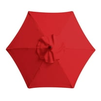 Ovzne Umbrella Patio Umbrella Outdoor Table Umbrella, Outdoor Stall Umbrella Beach Sun Umbrella Replacement Cloth 106 Inch Diameter With 6 Bones(Without Umbrella Rack) Red