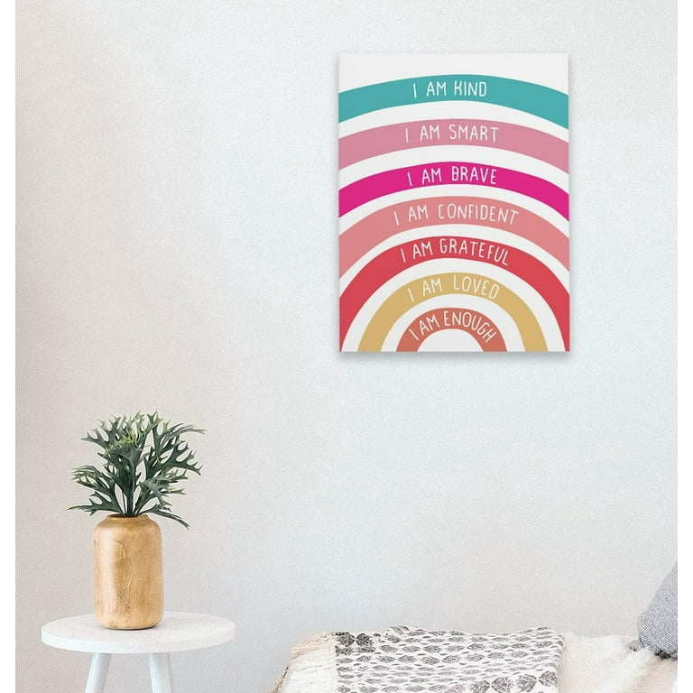 Canvas Wall Tapestry - Be Kind Be Brave Canvas Wall Tapestry - Be Kind Be Brave