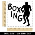 thumbnail image 2 of Boxer Boxing Fun Text Self-Inking Rubber Stamp Ink Stamper - Red Ink - Large 1-1/2 Inch, 2 of 7