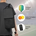 thumbnail image 2 of Pickleball Paddles Set Of 1, Fiberglass Surface, Vibrant Rainbow Print, 1 Paddle, 2 Balls & Bag, 2 of 5